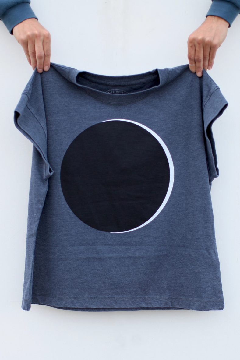 •ECLIPSE• cotton blend boxy tee (USA)