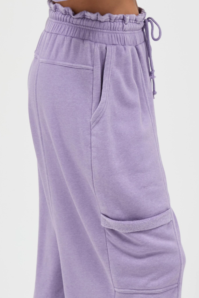 •CHARLI• french terry cargo pants