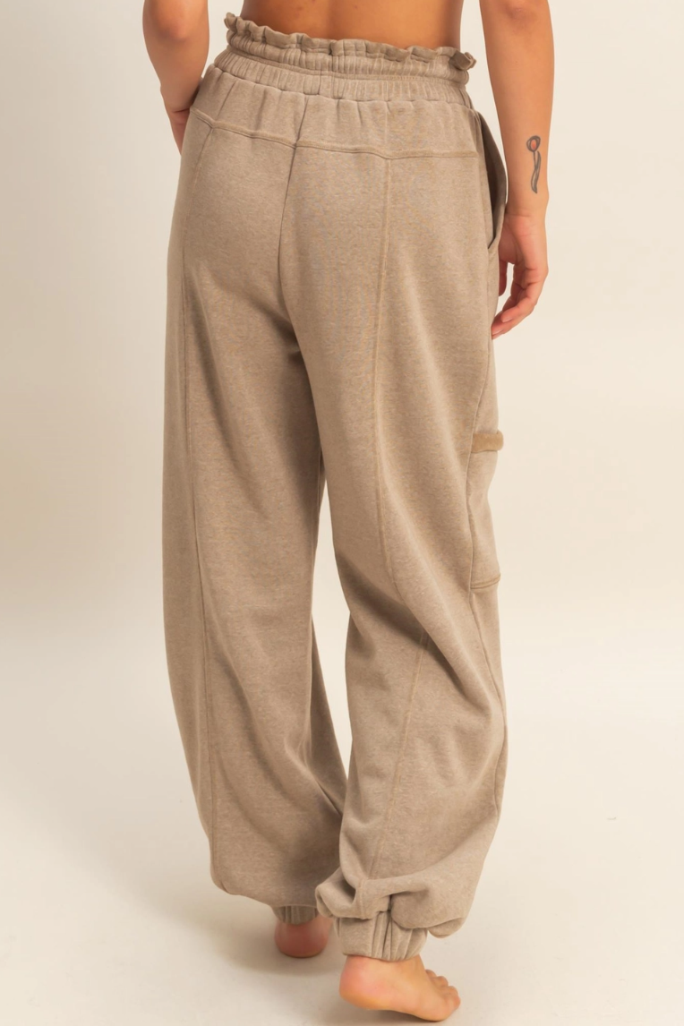 •CHARLI• french terry cargo pants