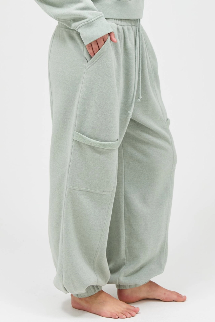 •CHARLI• french terry cargo pants