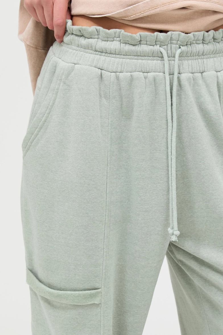 •CHARLI• french terry cargo pants