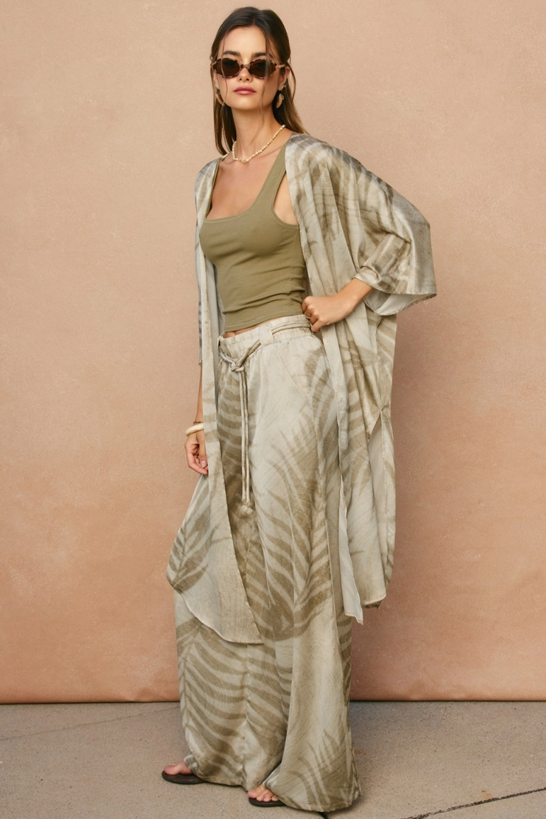 •CALMA• satin duster style cardigan