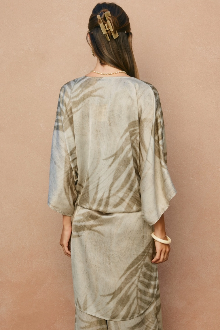 •CALMA• satin duster style cardigan