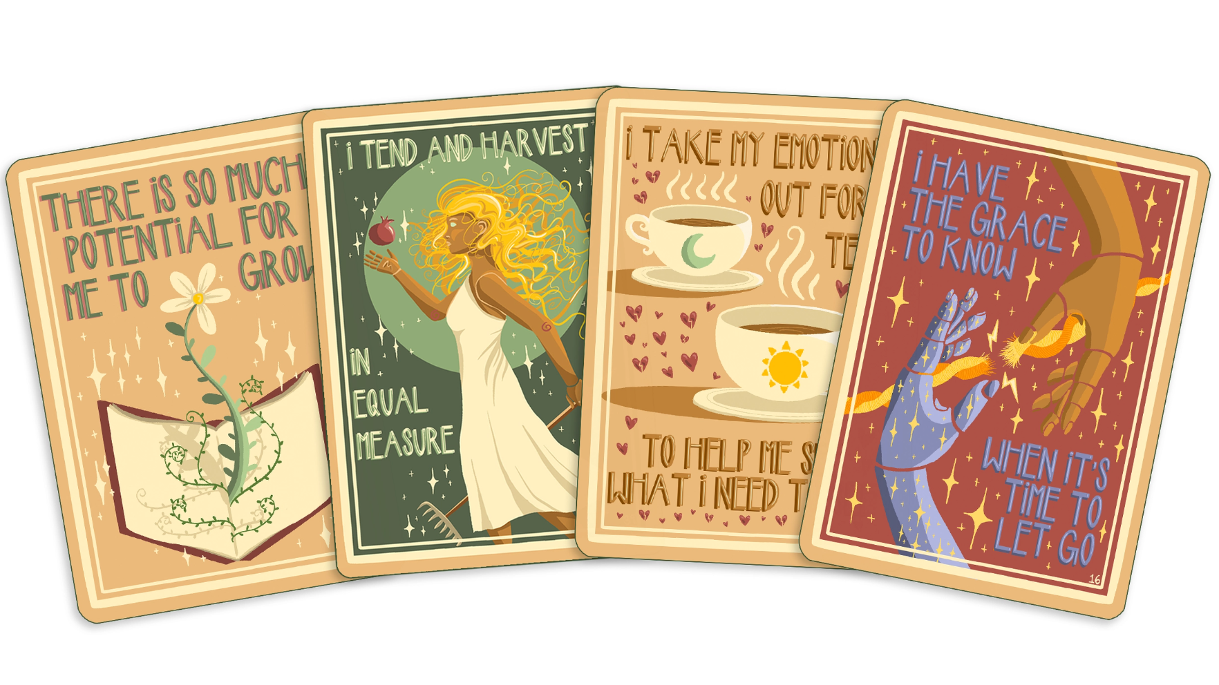 •SUN-STEEPED• affirmation card deck