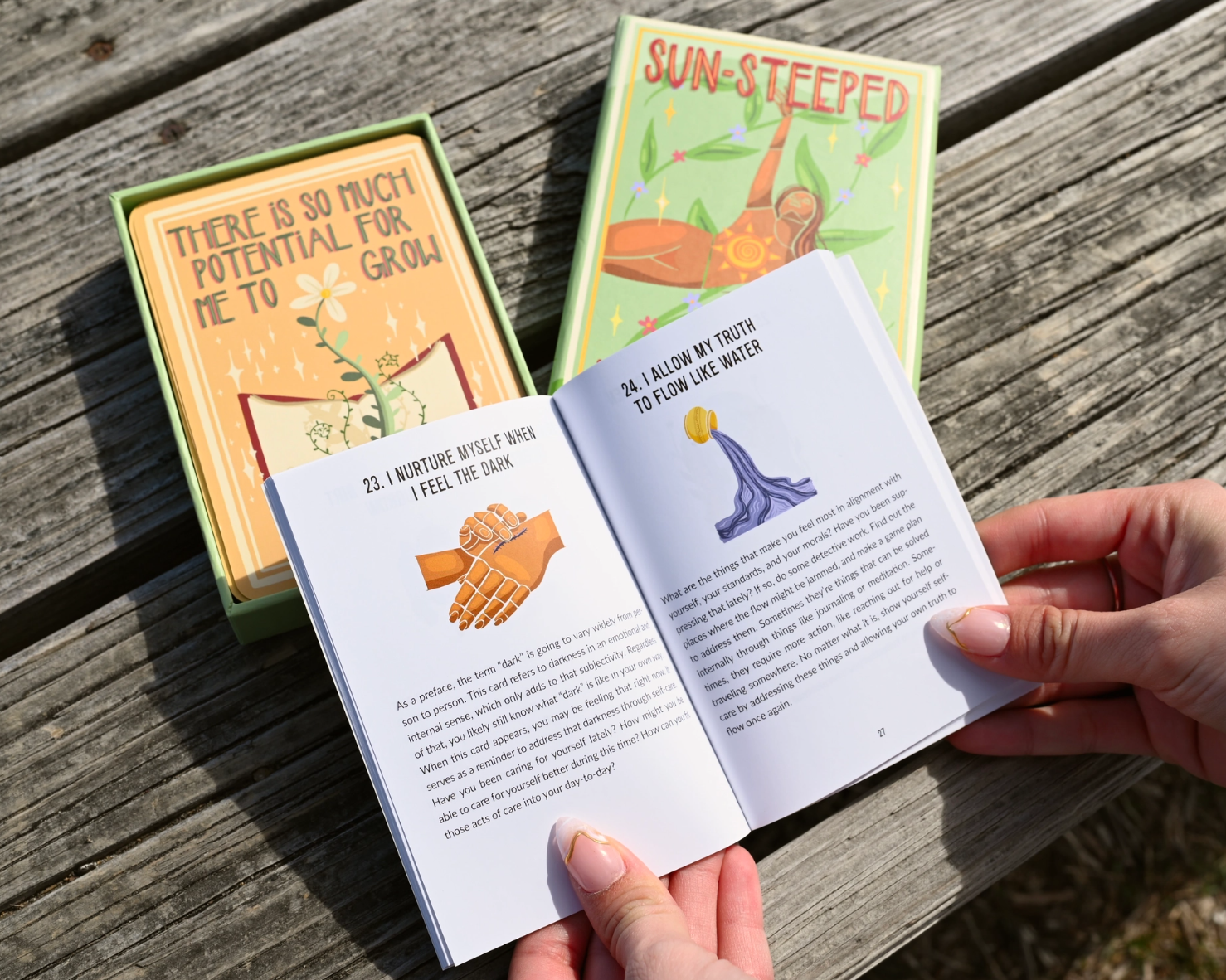 •SUN-STEEPED• affirmation card deck