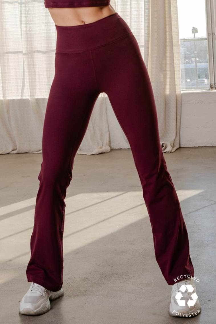 •KINO• high waist buttery soft bell bottoms