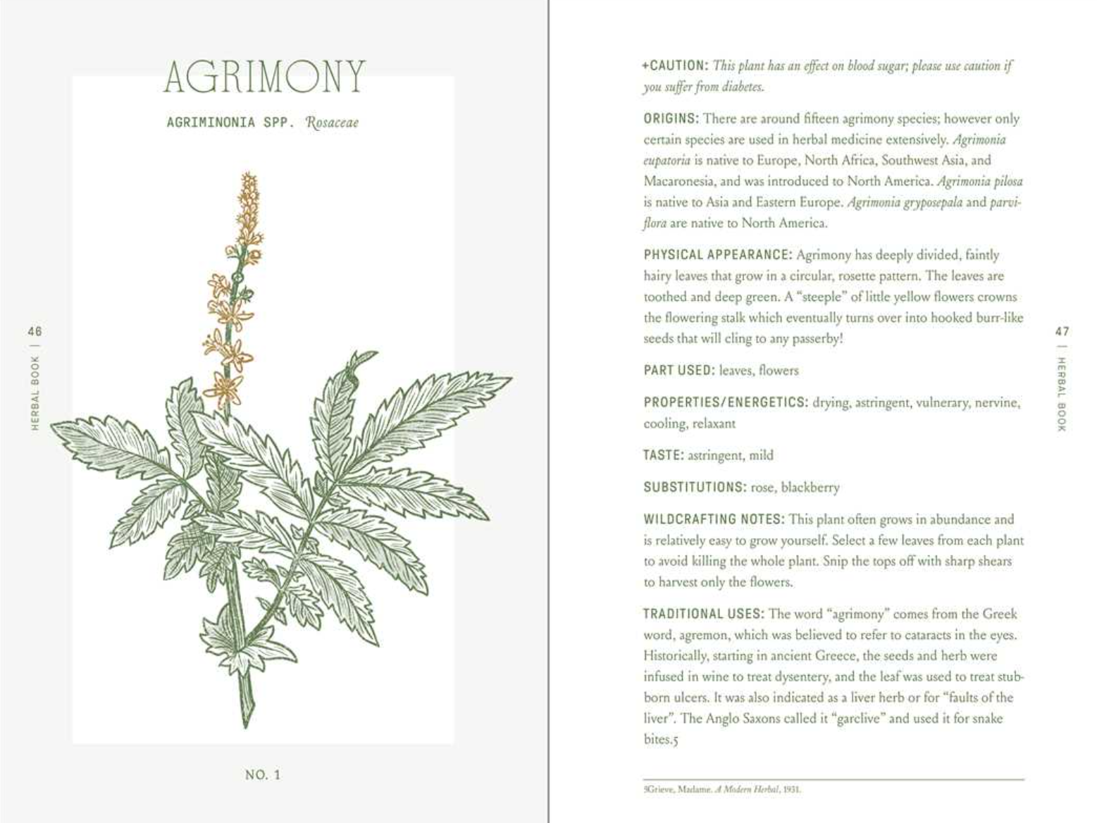 •COMPLETE FOLK HERBAL• hardcover book