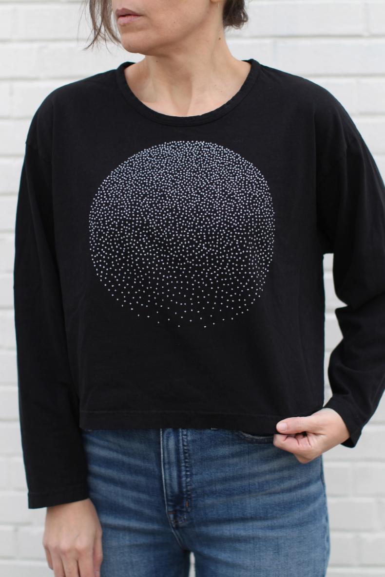 •FULL MOON• heavyweight cotton long sleeve top (USA)