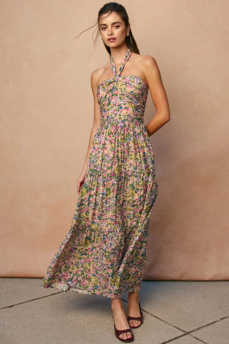 •DELIA• halter midaxi dress