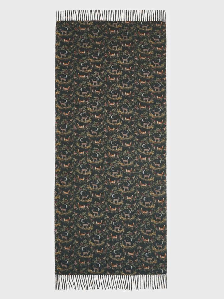 •WOODLAND• fringed scarf