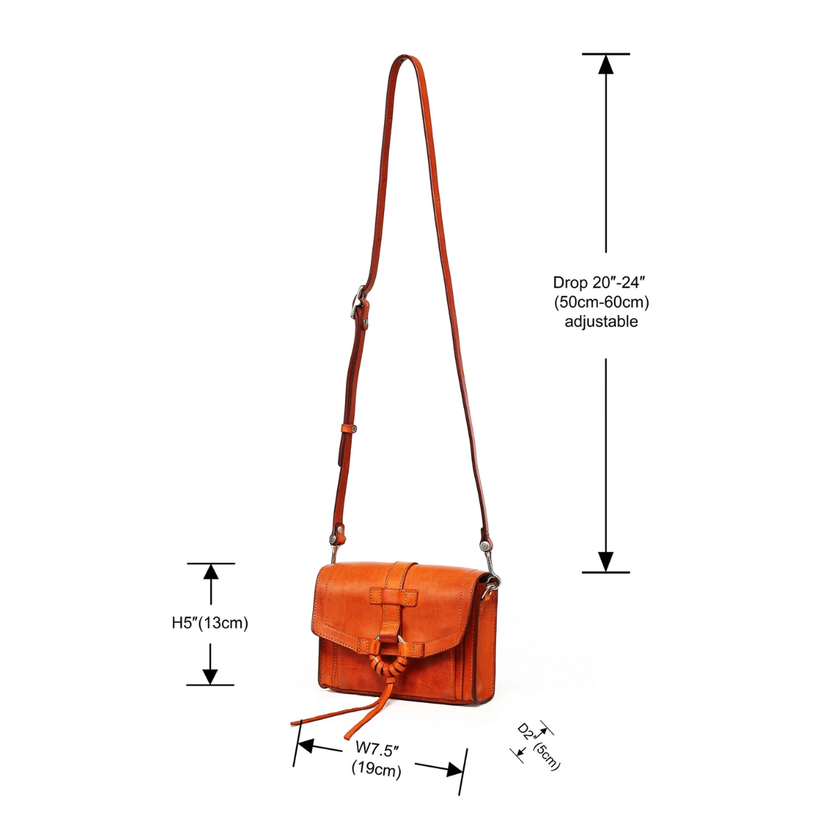 •TAOS• genuine leather crossbody