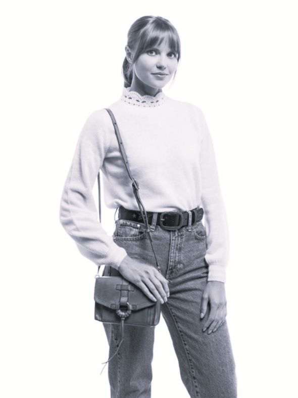 •TAOS• hunter green leather crossbody bag