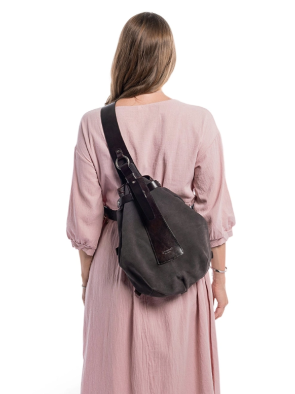 •LISBON• genuine leather sling bag