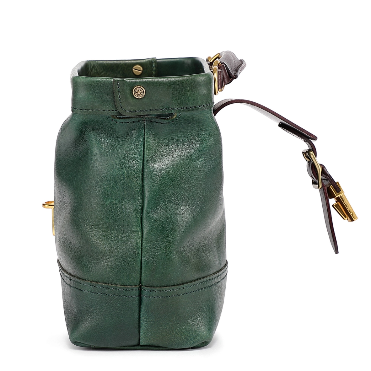•OXFORD• hunter green leather doctor satchel/crossbody
