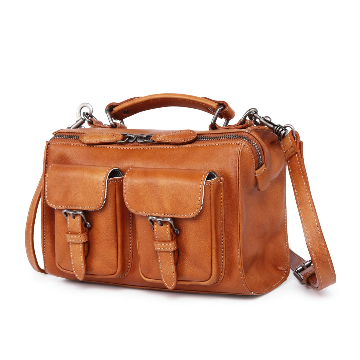 •VAIL• caramel leather crossbody/handbag
