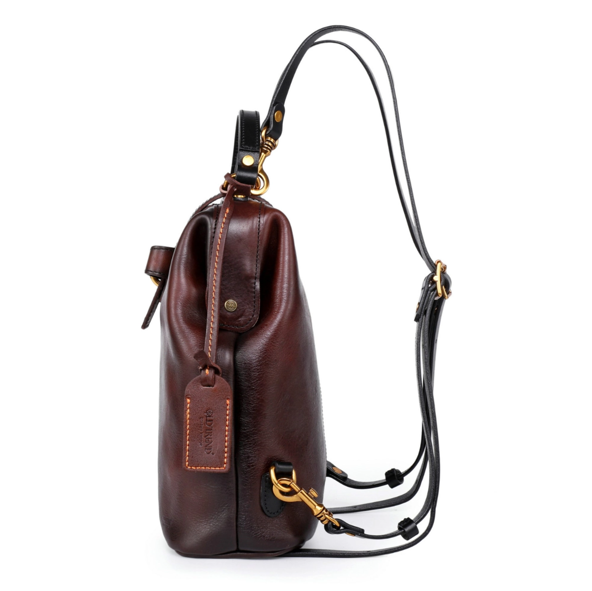 •CAMBRIDGE• mahogany leather backpack