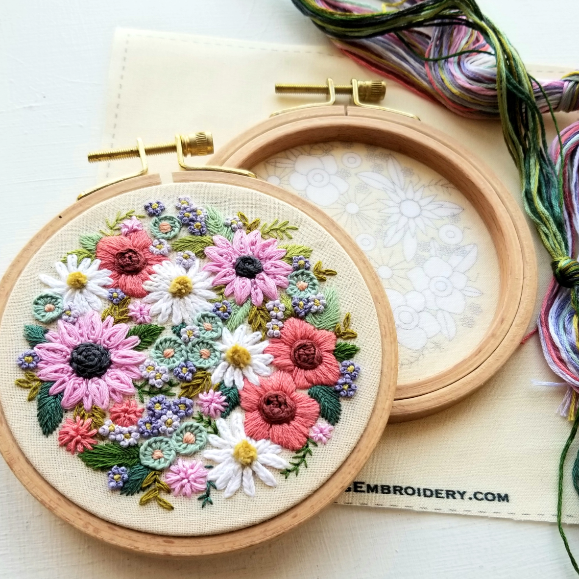 •WILDFLOWER SAMPLER• beginner-ish friendly embroidery kit