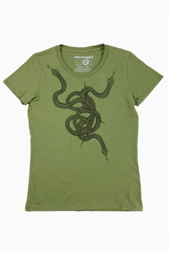 •TANGLE SNAKES• organic cotton short sleeve tee (USA)