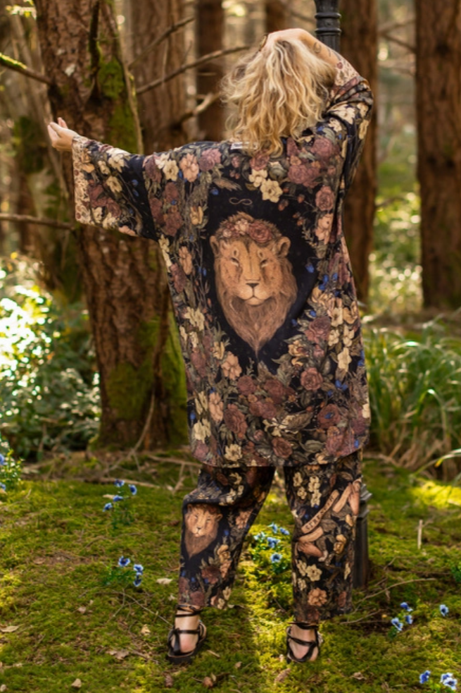 •LIONHEART• bamboo cardigan with tie