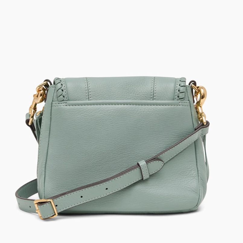 •UNITY MINI• mint leather crossbody purse