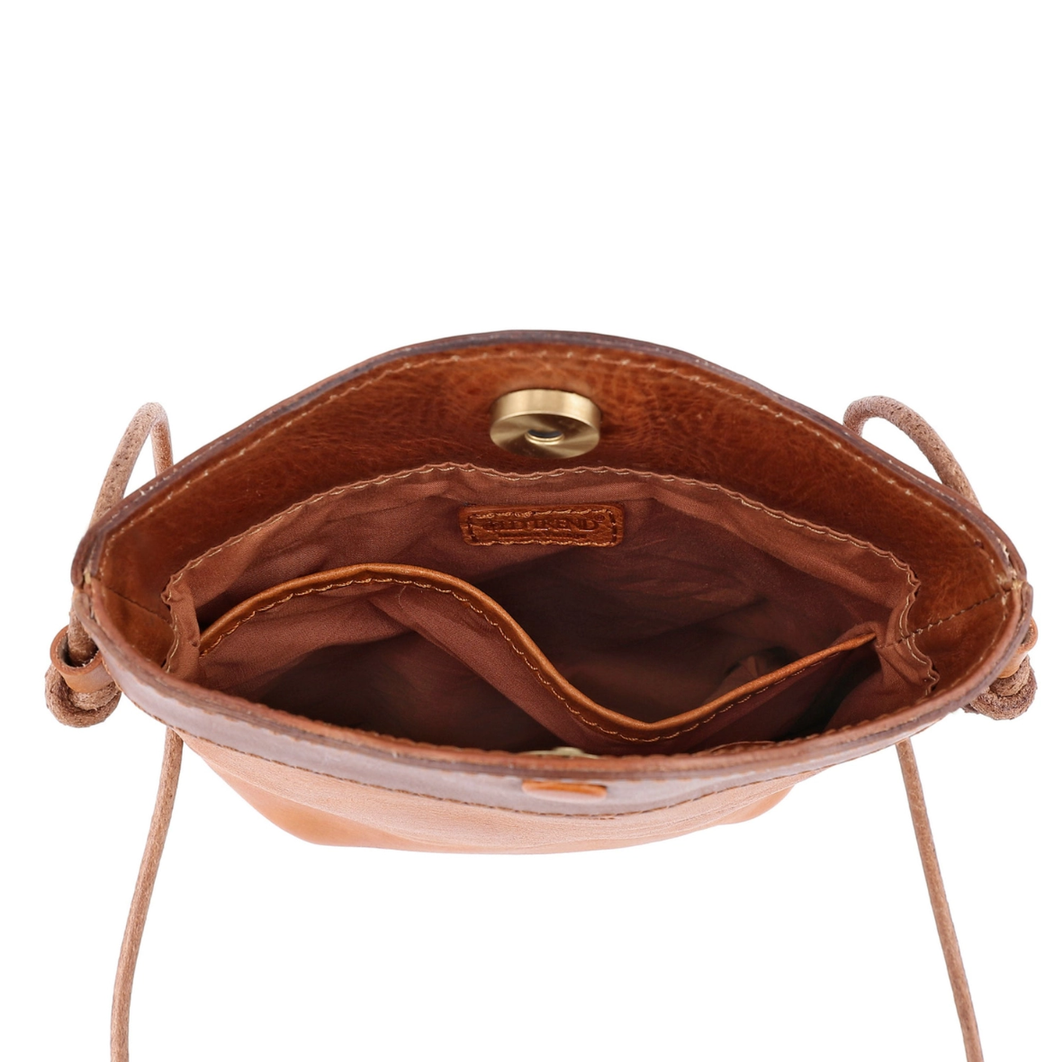 •PUEBLO• caramel leather crossbody/shoulder bag