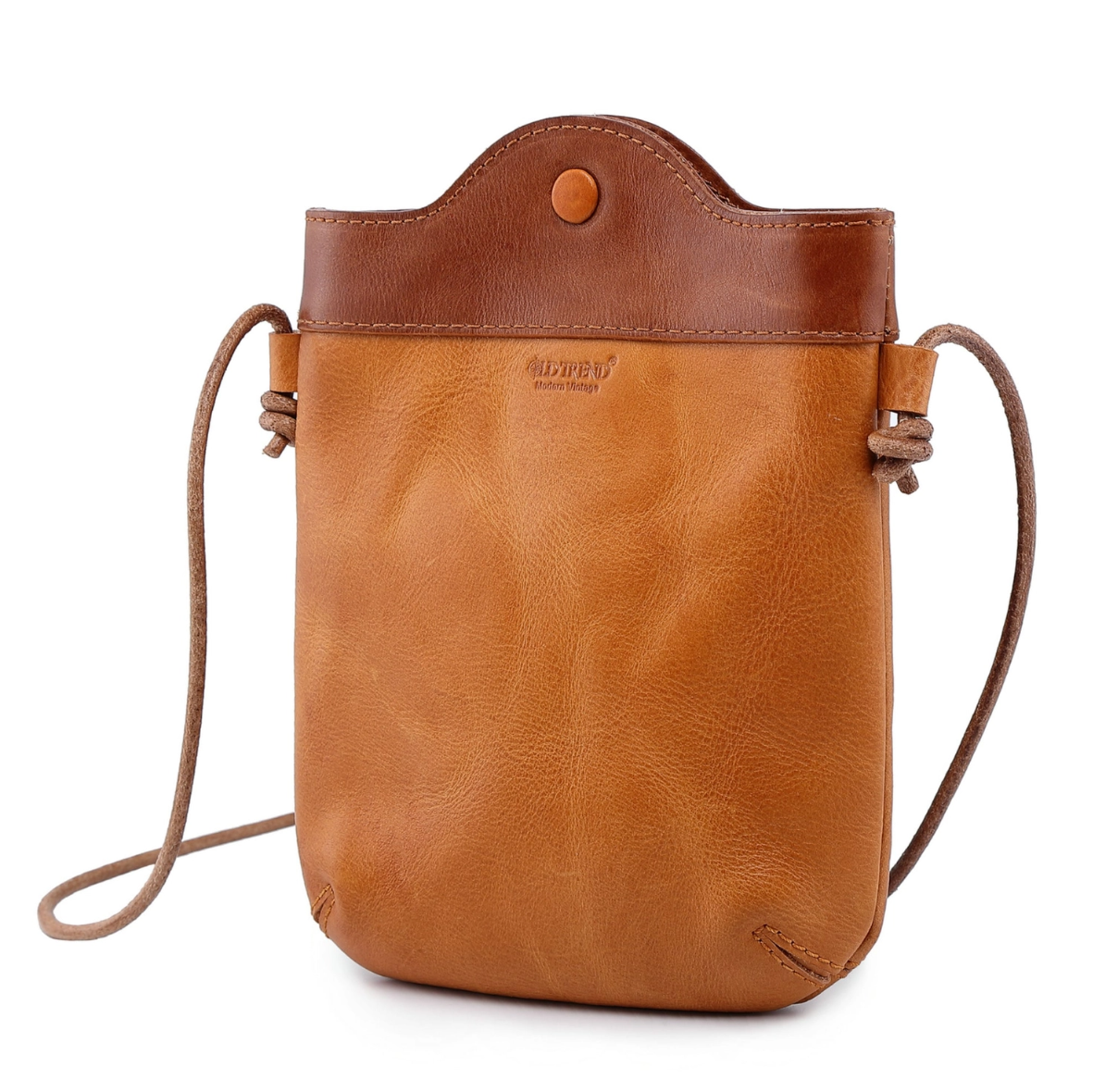 •PUEBLO• caramel leather crossbody/shoulder bag