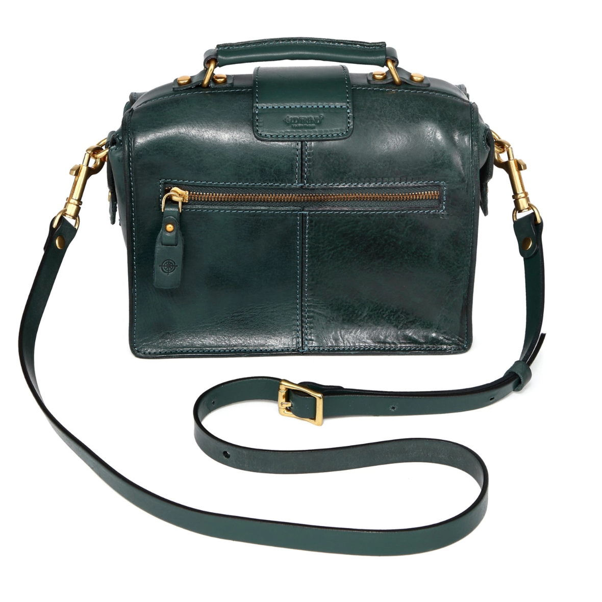 •BURLINGTON• deep sea leather doctor satchel/crossbody