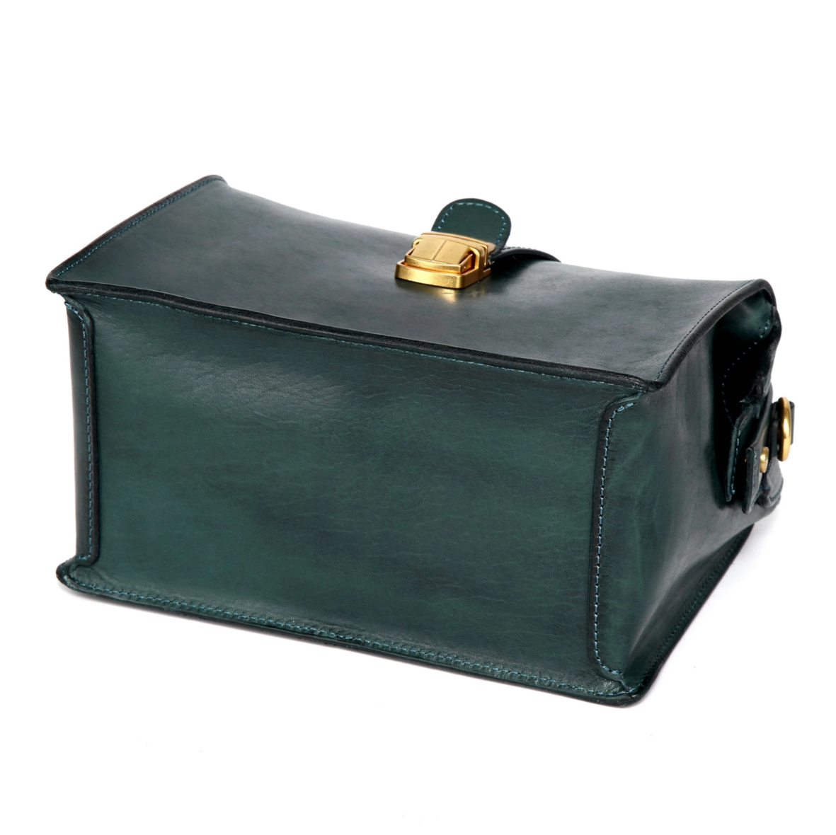 •BURLINGTON• deep sea leather doctor satchel/crossbody