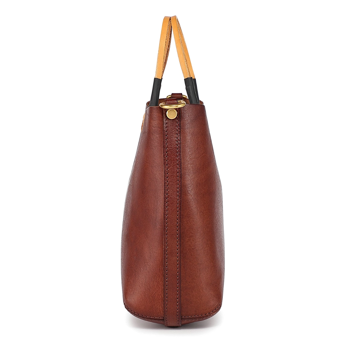 •CHARLOTTE• mahogany mini leather crossbody/tote bag