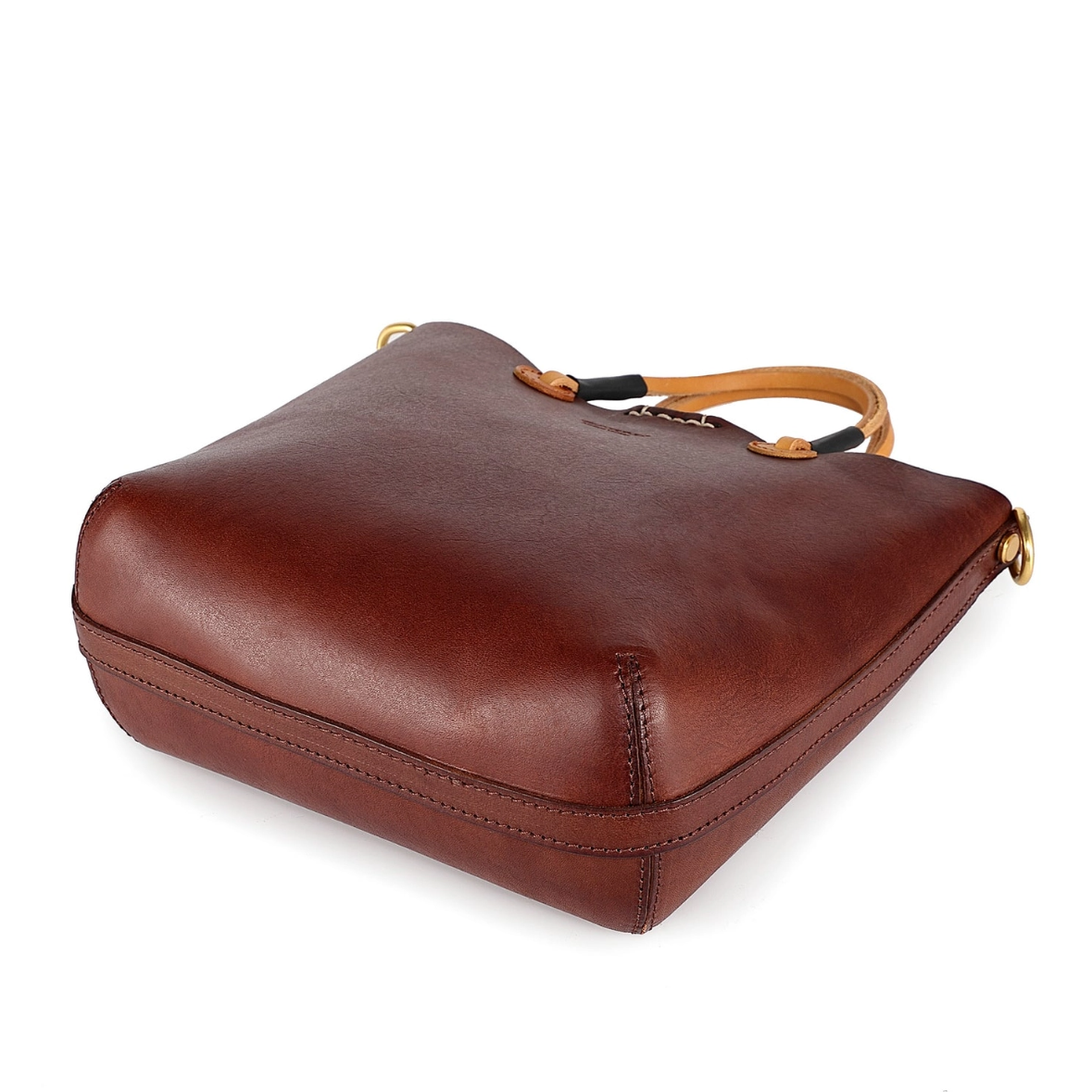 •CHARLOTTE• mahogany mini leather crossbody/tote bag