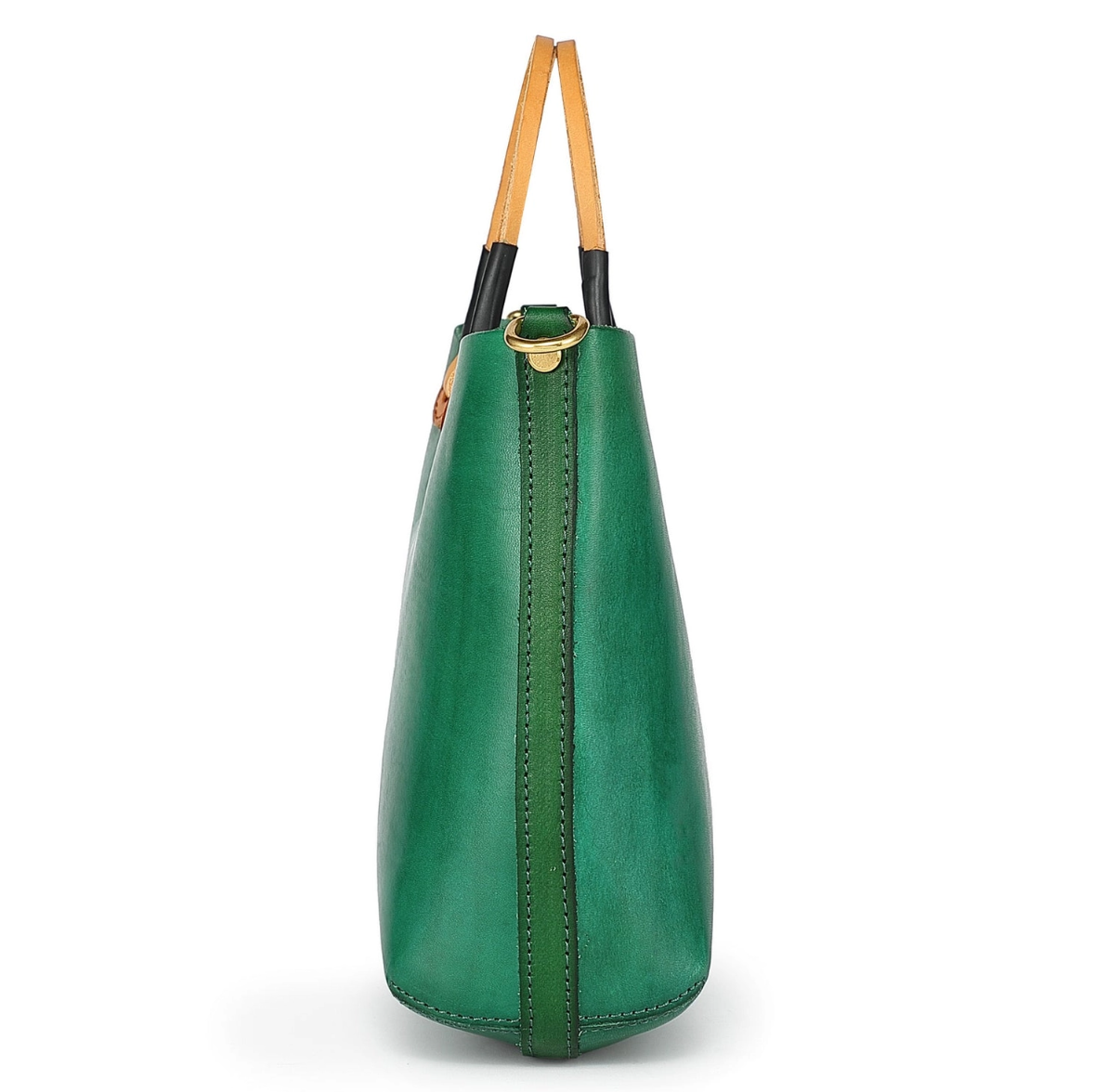 •CHARLOTTE• kelly green mini leather crossbody/tote bag