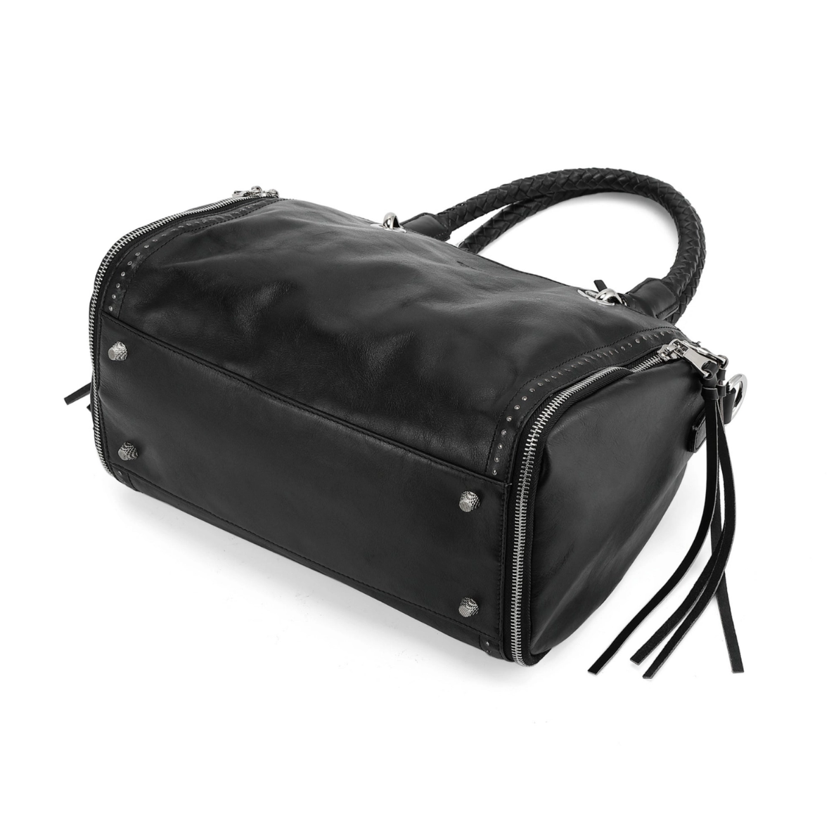 •RENO• black leather crossbody/shoulder bag