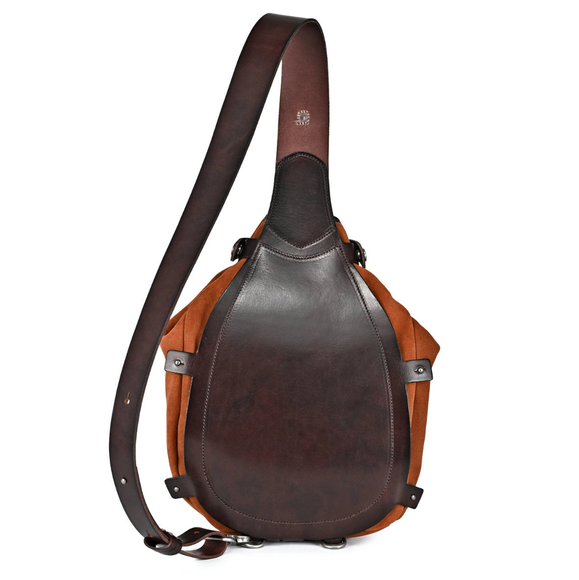 •LISBON• caramel leather sling bag