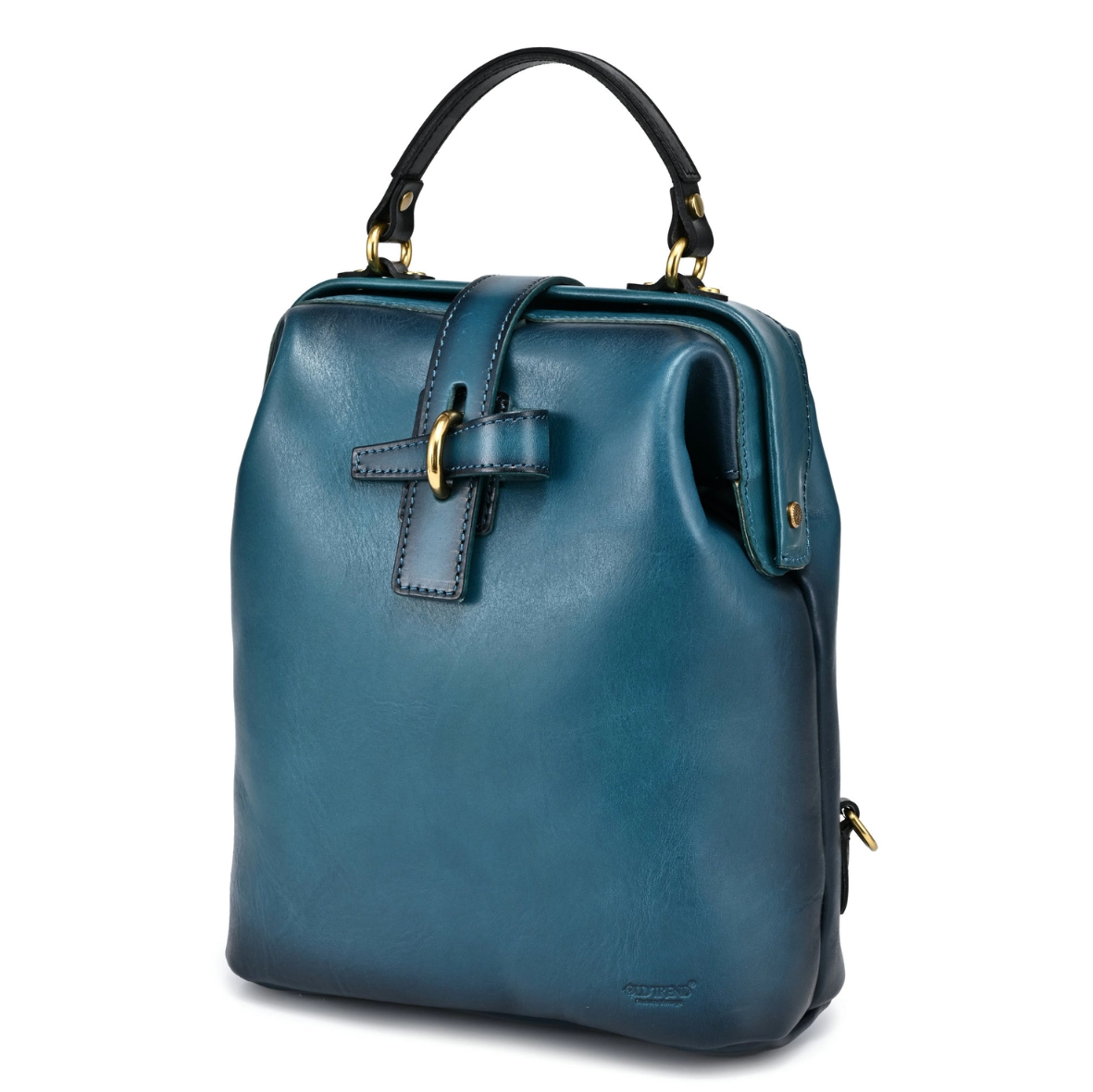 •CAMBRIDGE• teal leather backpack