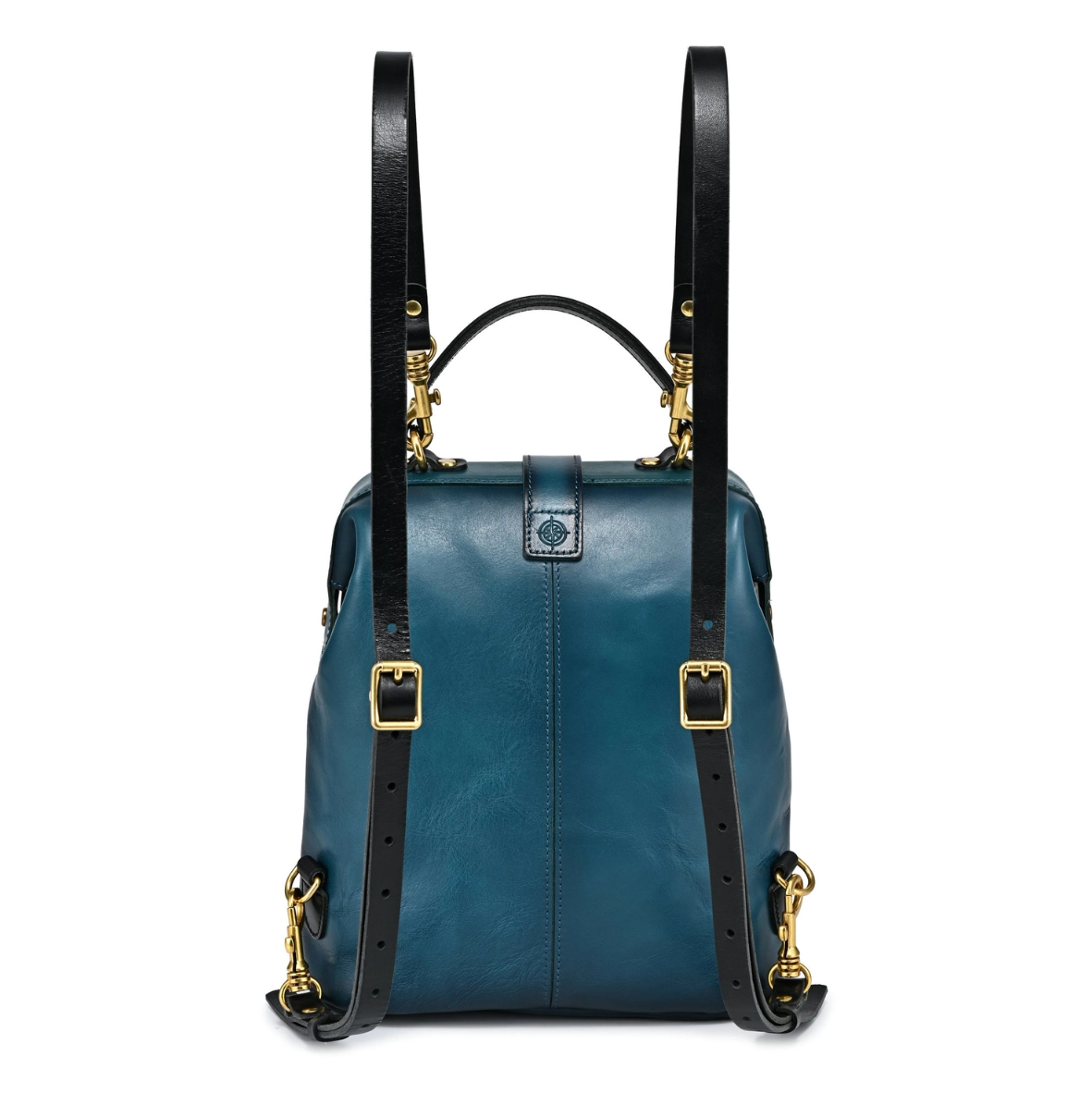 •CAMBRIDGE• teal leather backpack