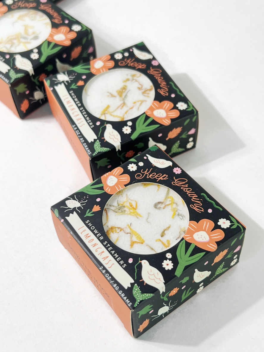 •KEEP GROWING• lemongrass shower steamer set