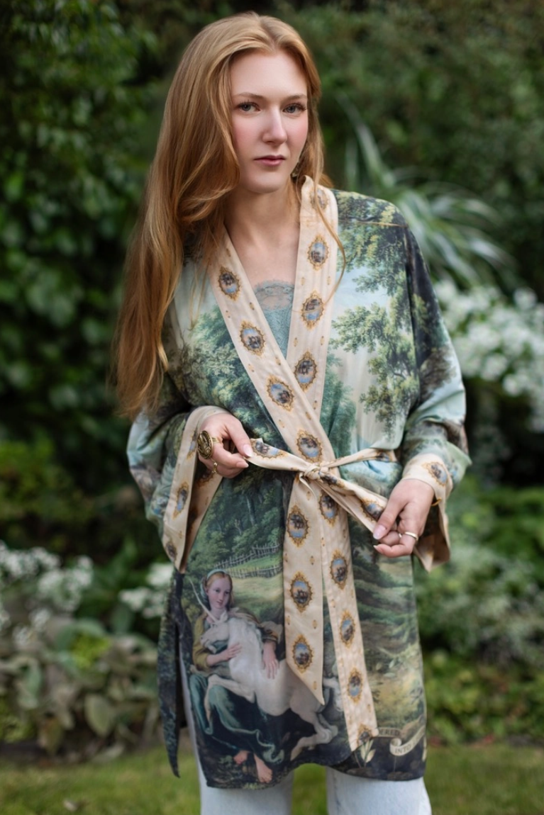 •MYTHMAKER• bamboo cardigan with tie