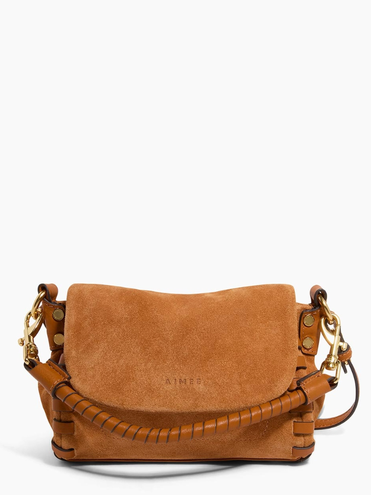 •ZEN• toffee suede mini crossbody/handbag