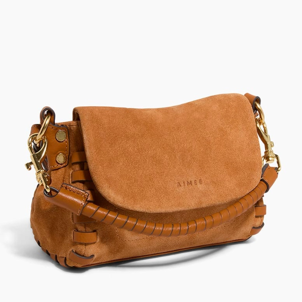 •ZEN• toffee suede mini crossbody/handbag