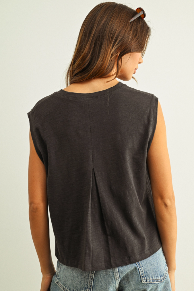 •ALANI• cotton slub knit top