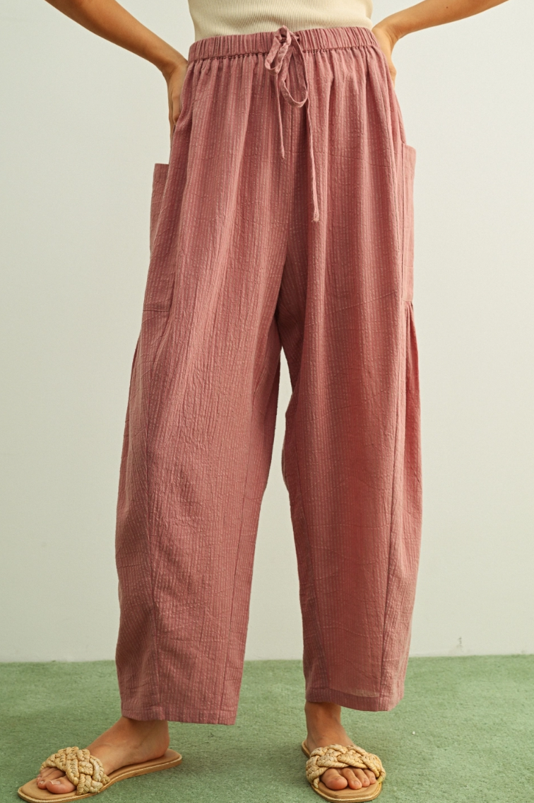 •QUINN• pleated side pocket pants