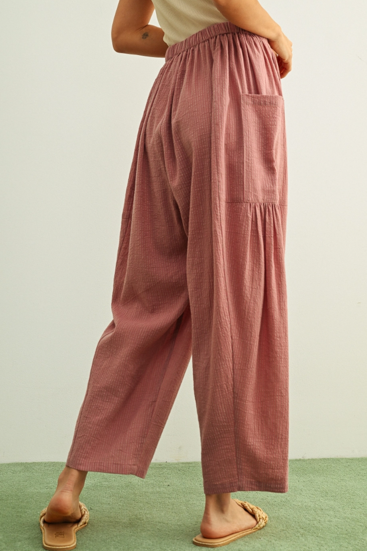 •QUINN• pleated side pocket pants