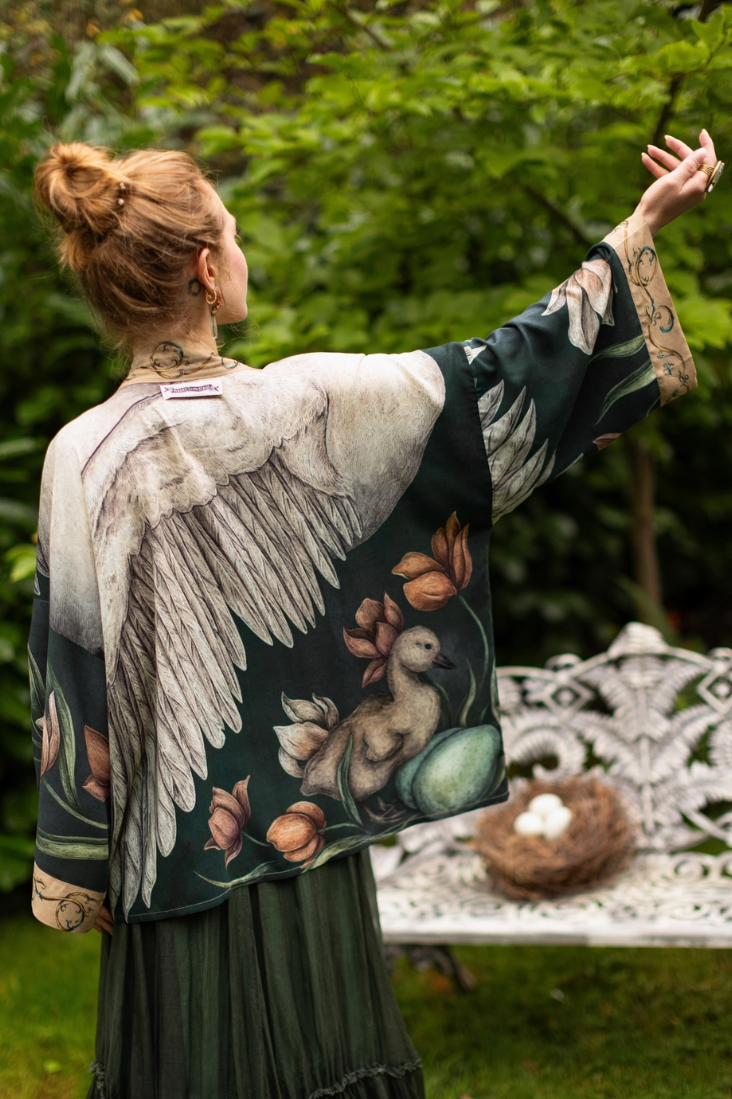 •UNDER MY WING• cropped bamboo cardigan