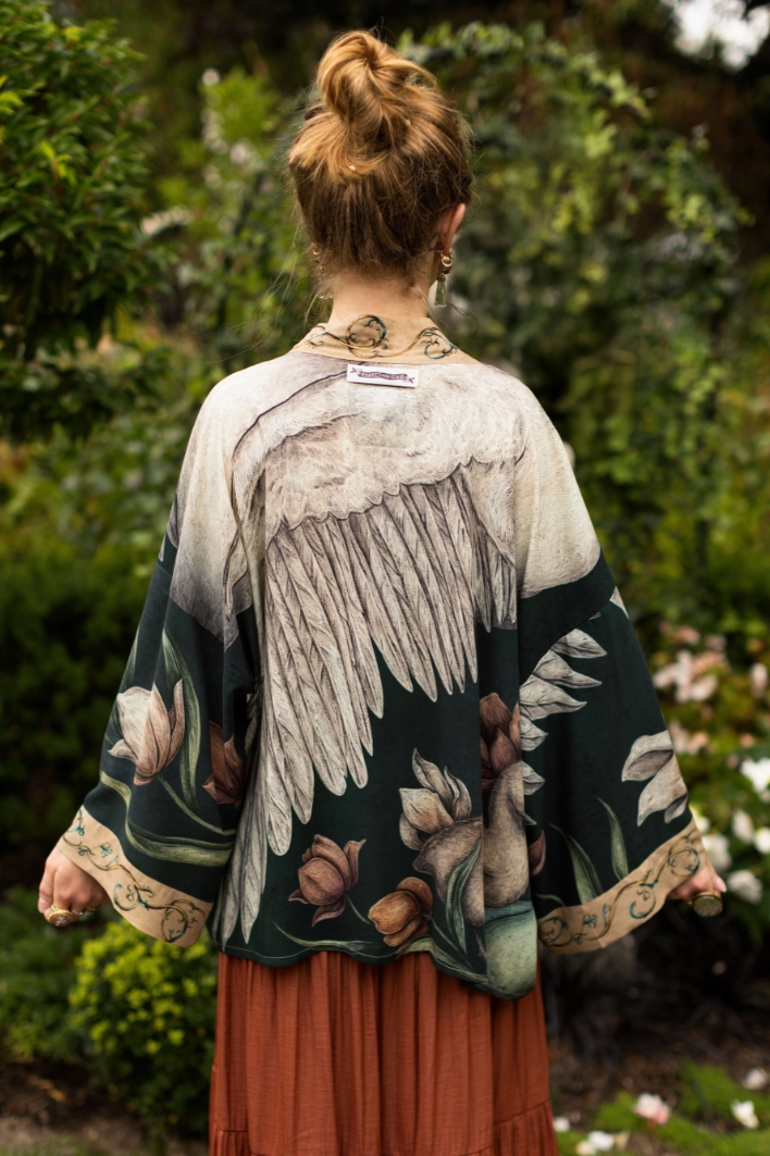 •UNDER MY WING• cropped bamboo cardigan