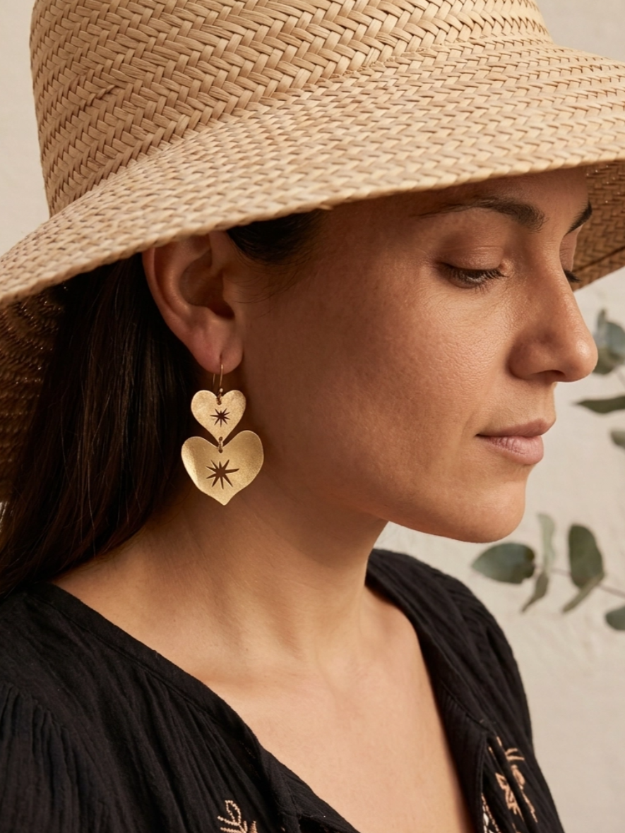 •LOVELIGHT• gold dangle earrings