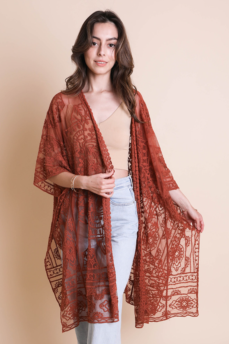 •ANANDA• mesh mandala viscose cardi