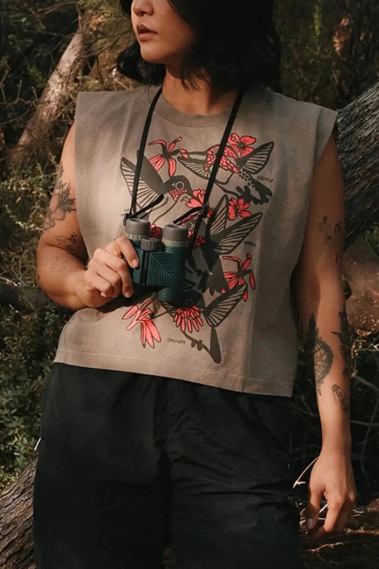 •HUMMINGBIRDS• cotton muscle tee (USA)