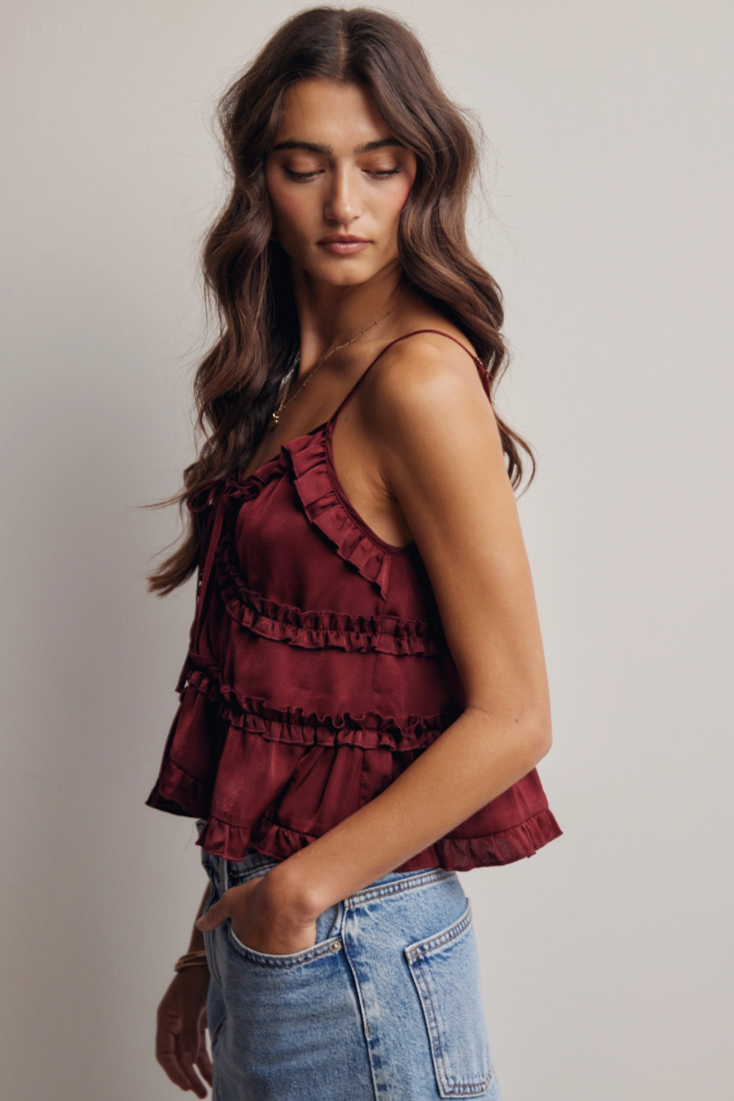 •NERIAH• cami top & ankle tie pants separates