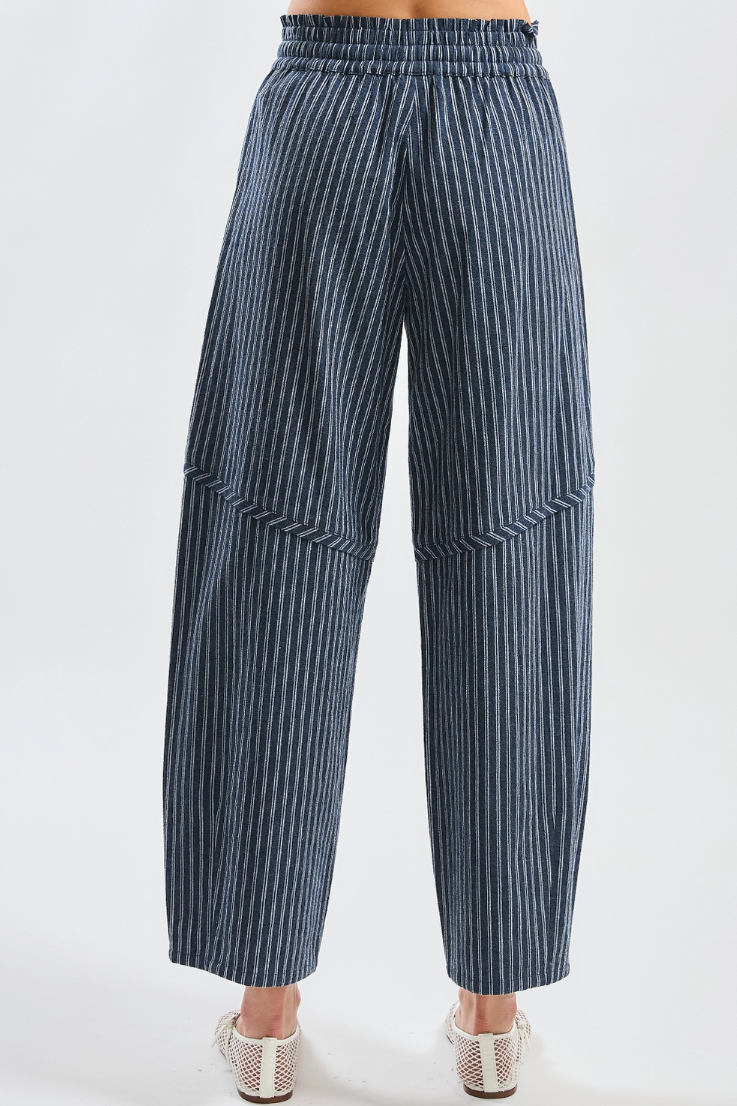 •MADISON• cotton pinstripe cropped pants