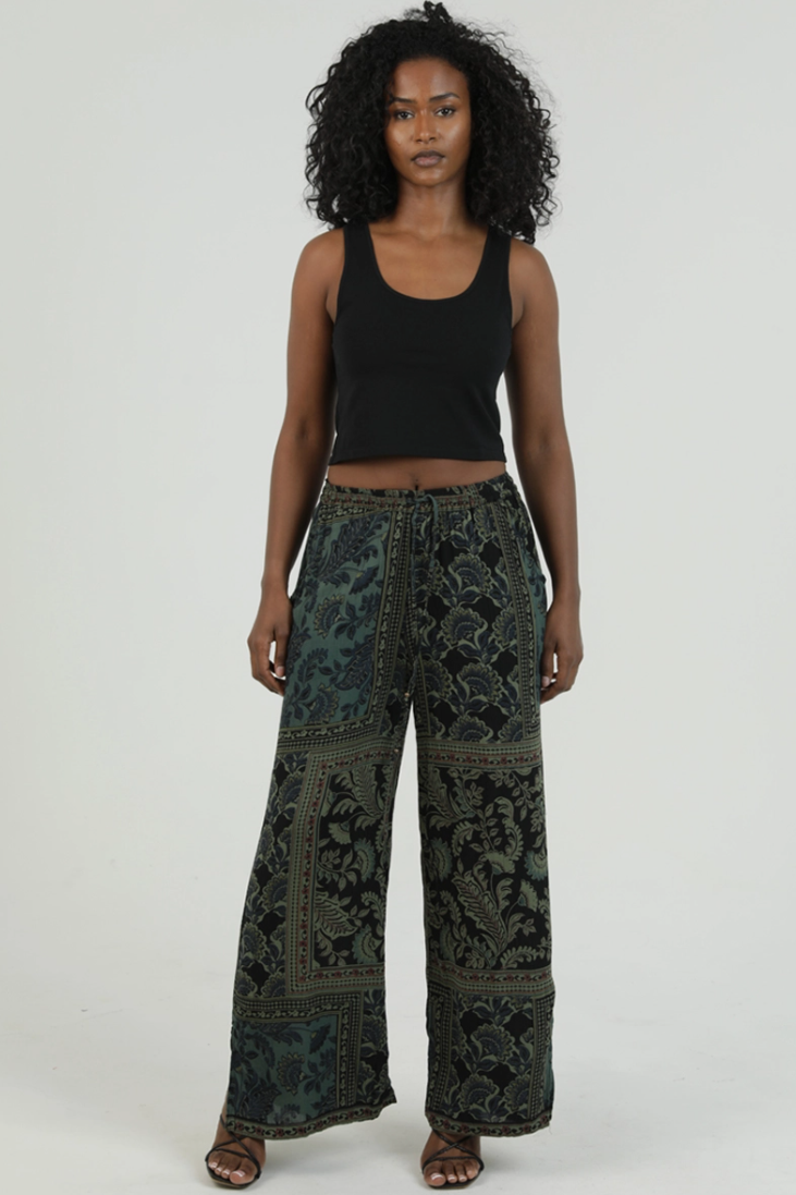 •CAROLINE• patchwork floral pants